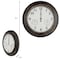 Nature Spring Wall Clock Thermometer, Indoor/Outdoor Decorative 18-inch Quartz Battery-Powered, Waterproof 501000UDC - alternate 2